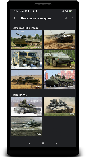 Russian army weapons Screenshot 1