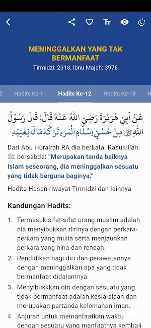 Arbain Nawawi - 42 Hadits Nabi Screenshot 2