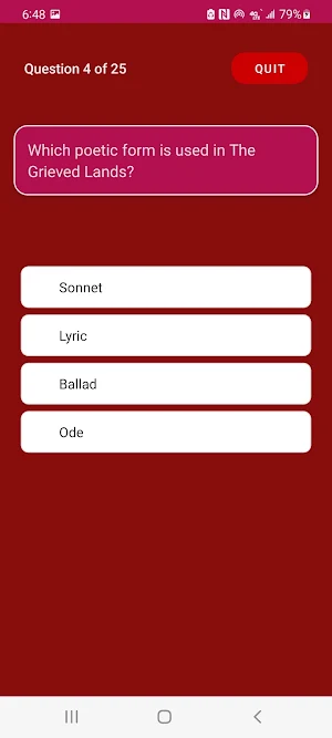 Literature In English Question Screenshot 1
