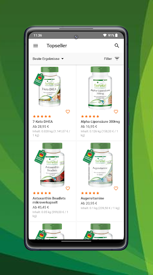 Fairvital - Vitalstoffe Screenshot 1