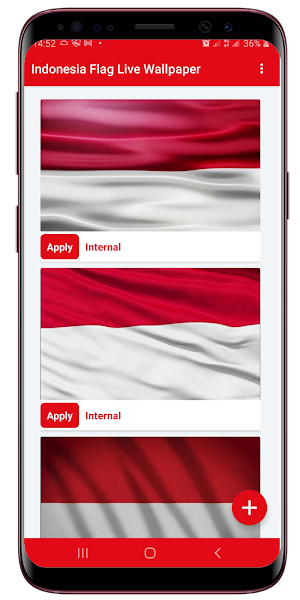 Indonesian Flag Waving Live Wallpaper Screenshot 0