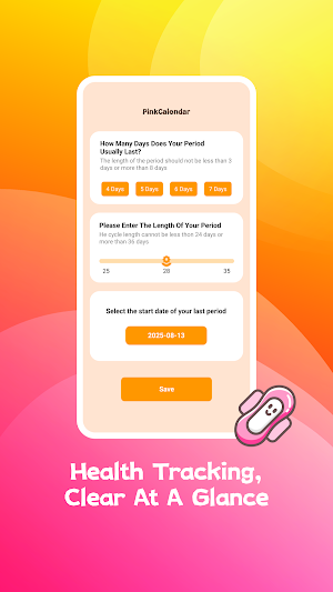 PinkCalendar Screenshot 1