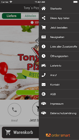 Tony's Pizza Ristorante Screenshot 1