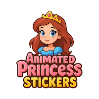 Animated Princess Stickers