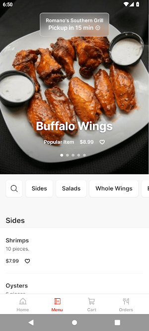 Romano's Southern Grill Screenshot 1