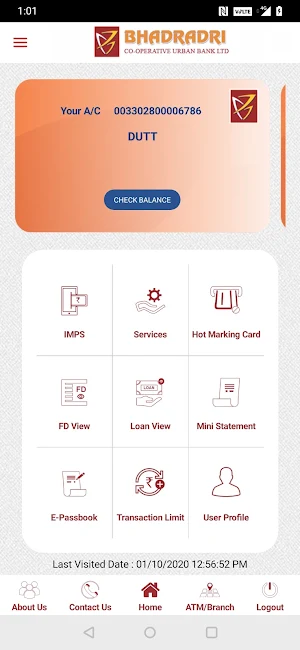 Bhadradri Bank New mobile Bank Screenshot 1