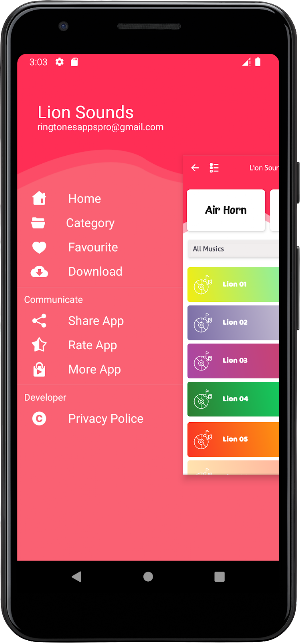 Lion Sounds Screenshot 2