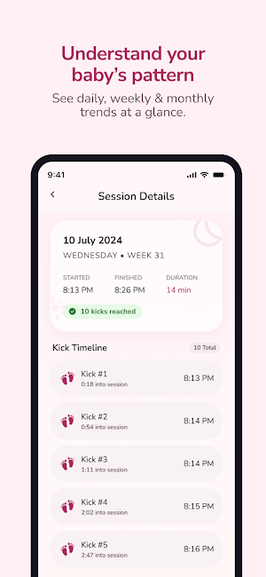 Baby Kicks: Pregnancy Movement Screenshot 3