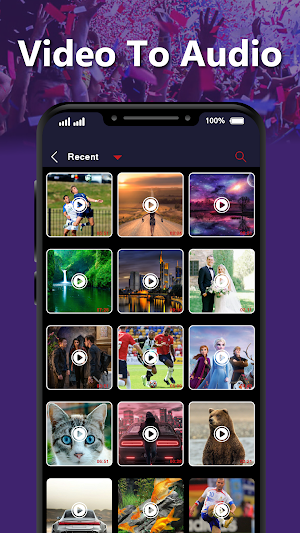 Video To Audio: Mp3 Cutter Screenshot 0