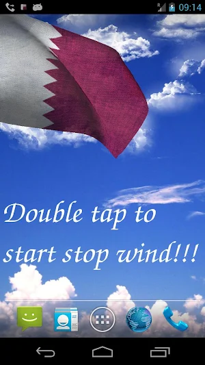Qatar Flag Live Wallpaper Screenshot 0