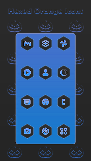 Hexed Blue Icons Screenshot 0