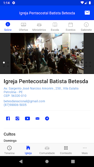 Igreja Pentecostal Batista Betesda Screenshot 1