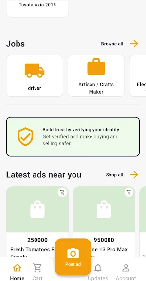 WeAfrica Marketplace Screenshot 2