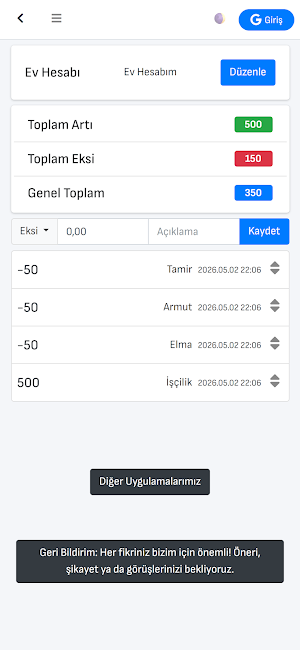Hesabım Pro: Muhasebe Takibi Screenshot 2