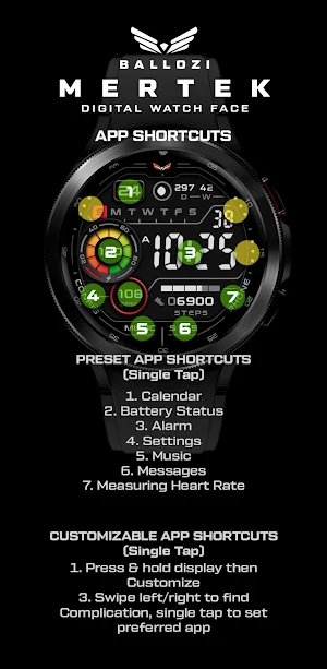 BALLOZI Mertek Watch Face Screenshot 2