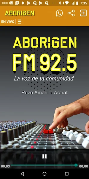 Radio Aborigen FM 92.5 Screenshot 1