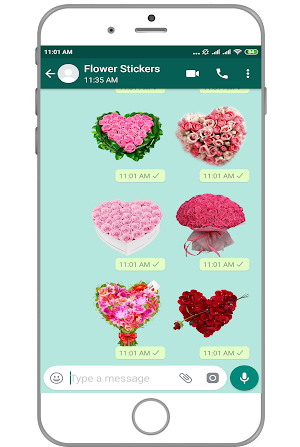 WAStickerApps - Flower Stickers for WA Screenshot 1