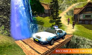 Offroad Real Taxi Car Simulator- Hill Cab Driver Screenshot 0