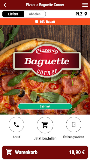 Pizzeria Baguette Corner Screenshot 0