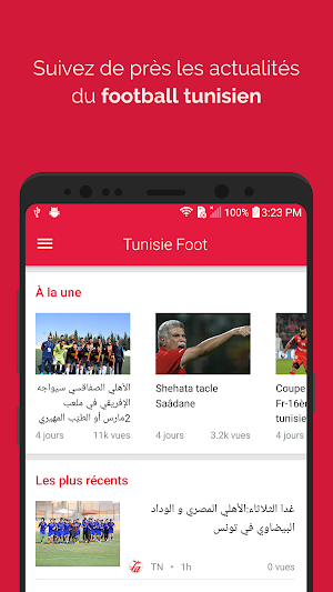 Tunisia Foot: Live Results, Match, Standings Screenshot 0