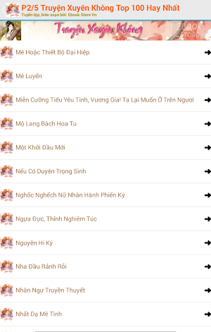 Truyện Xuyên Không Top 100 Hay Screenshot 2