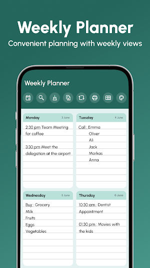 Weekly Planner Screenshot 0