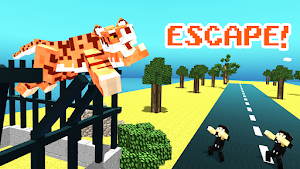 Blocky Wild Park: Tiger Terror Screenshot 0