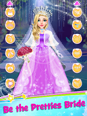 Ice Princess Wedding Dress Up Stylist Screenshot 2