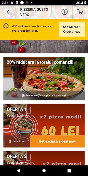 Pizzeria Gusto Vero Screenshot 2
