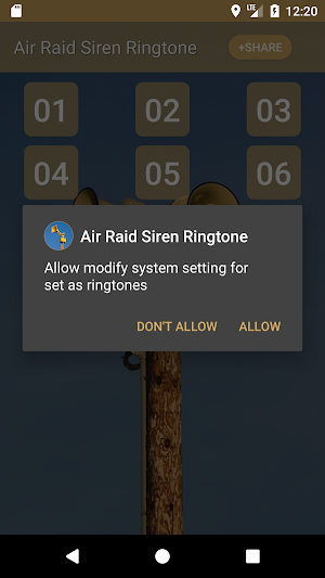 Air Raid Siren Ringtone & Alarm Clock Screenshot 2