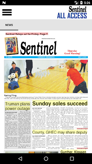 Fairmont Sentinel All Access Screenshot 1