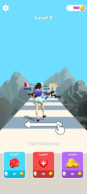 Girl Running 3D Screenshot 1