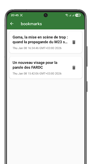 Actualités RDC Screenshot 2