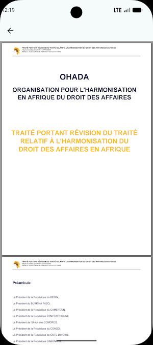 Droit OHADA - Guide juridique Screenshot 3