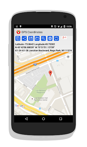 GPS Coordinates Screenshot 1