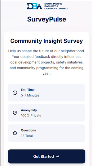 Dpb Survey App Screenshot 0