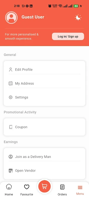Talabatko User Screenshot 1
