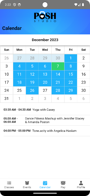 Posh Studio Fit Screenshot 2