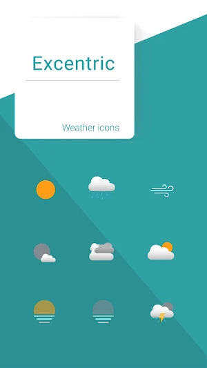 Excentric weather icons Screenshot 0