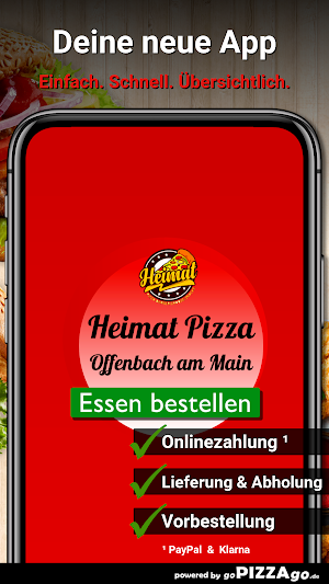 Heimat Pizza App Screenshot 0