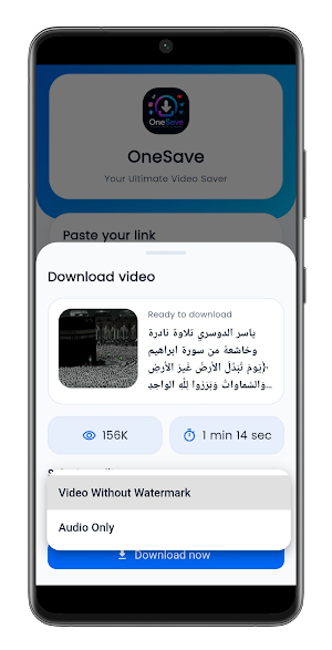 OneSave - تنزيل الفيديوهات Screenshot 3