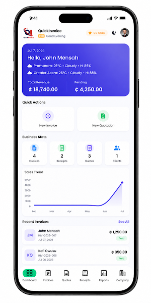 QuickInvoice Screenshot 0