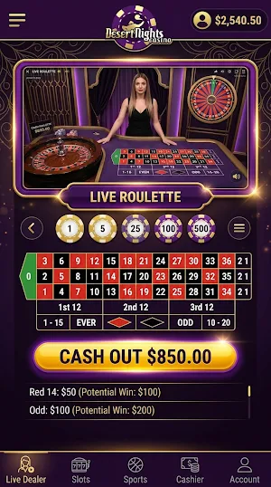 esert Nights Casino Screenshot 1