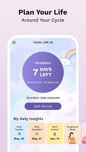 Period Calendar - Preg Tracker Screenshot 0