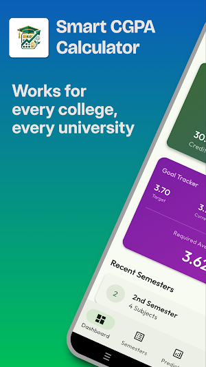 Smart CGPA Calculator Screenshot 0