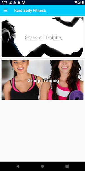 Rare Body Fitness Screenshot 1