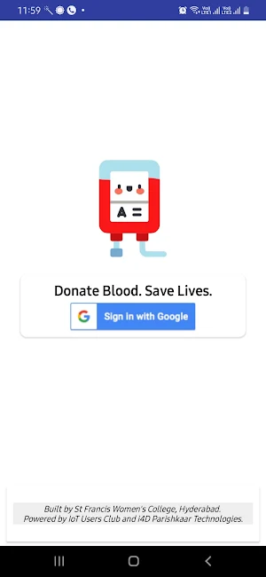SFC Blood Donors Screenshot 0