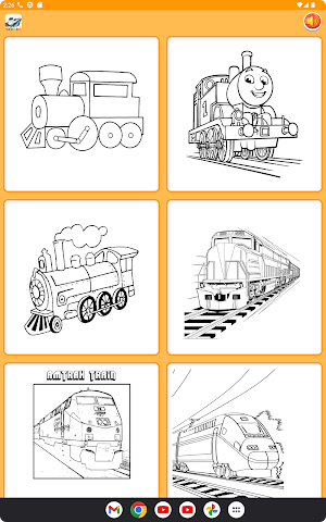 Coloring Fast Train Screenshot 0
