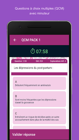 QCM Gynécologie Screenshot 2