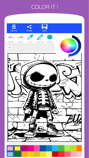 Monster Graffiti Coloring Book Screenshot 2